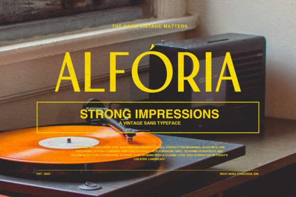 Alforia: A Vintage Sans Serif That Commands Attention