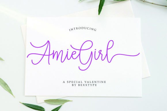 Amie Girl: A Sweet, Modern Script Font for Digital Branding