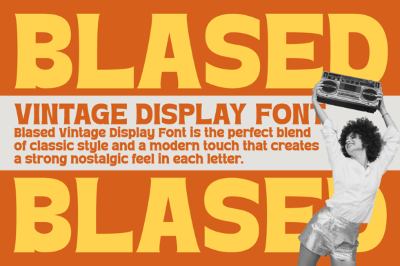 Blased: A Cheerful Retro Display Typeface for Branding