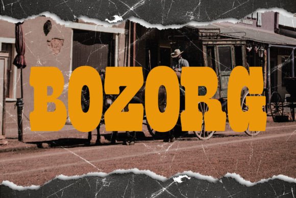 Bozorg: A Bold Slab Serif Font for Digital Design