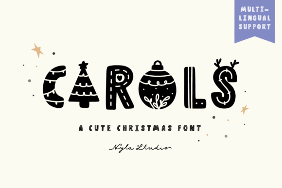 Carols: A Playful Christmas Typeface for Editorial Charm