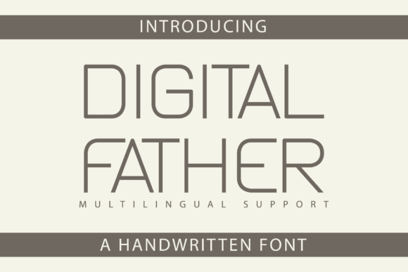 Digital Father: A Clean Retro Sans Serif for Scroll-Stopping Brand Content
