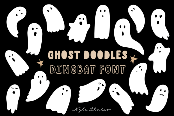 Ghost Doodles: A Playful Font for Digital Branding and Web Design