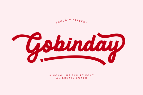 Gobinday: A Bold Script Font That Makes Handmade Labels Shine