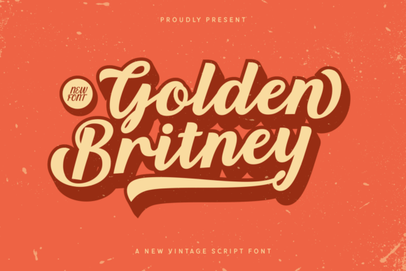 Golden Britney: A Bold Script Font That Builds Brand Trust