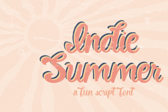 Indie Summer: A Playful Retro Script Font for Digital Branding