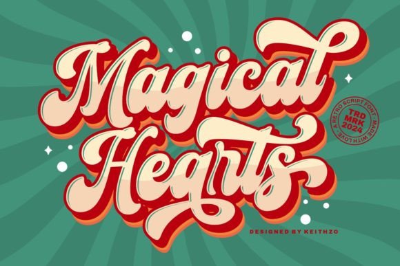 Magical Hearts: A Whimsical Script Font for Digital Branding
