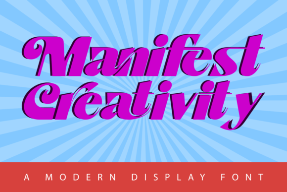Manifest Creativity Font: A Bold Choice for Handmade and Commercial Design