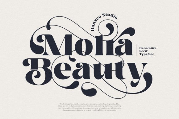 Molra Beauty: A Retro-Chic Serif Font for Campaign Headlines