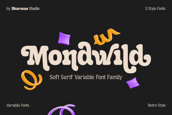 Mondwild: A Modern Retro Serif Typeface for Editorial Design