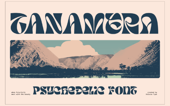 Tanamera: A Psychedelic Serif Display Font for Bold Digital Identity