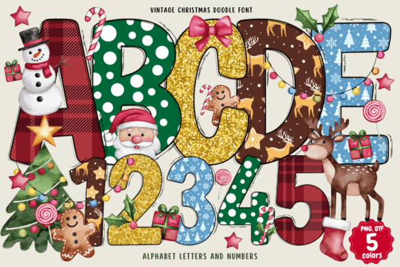 Vintage Christmas Doodle: A Handwritten Font That Cuts Through the Feed