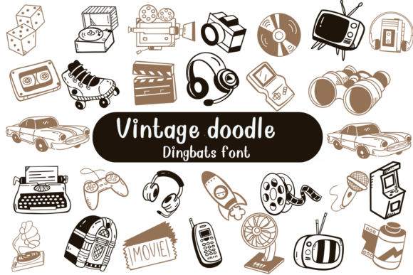 Vintage Doodle: A Font That Adds Nostalgia to Digital Design