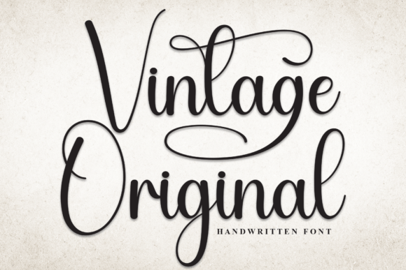 Vintage Original: A Handwritten Font with Real Warmth